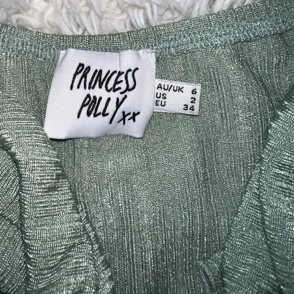 Princess Polly Strapless Green Top - Picture 4 of 5